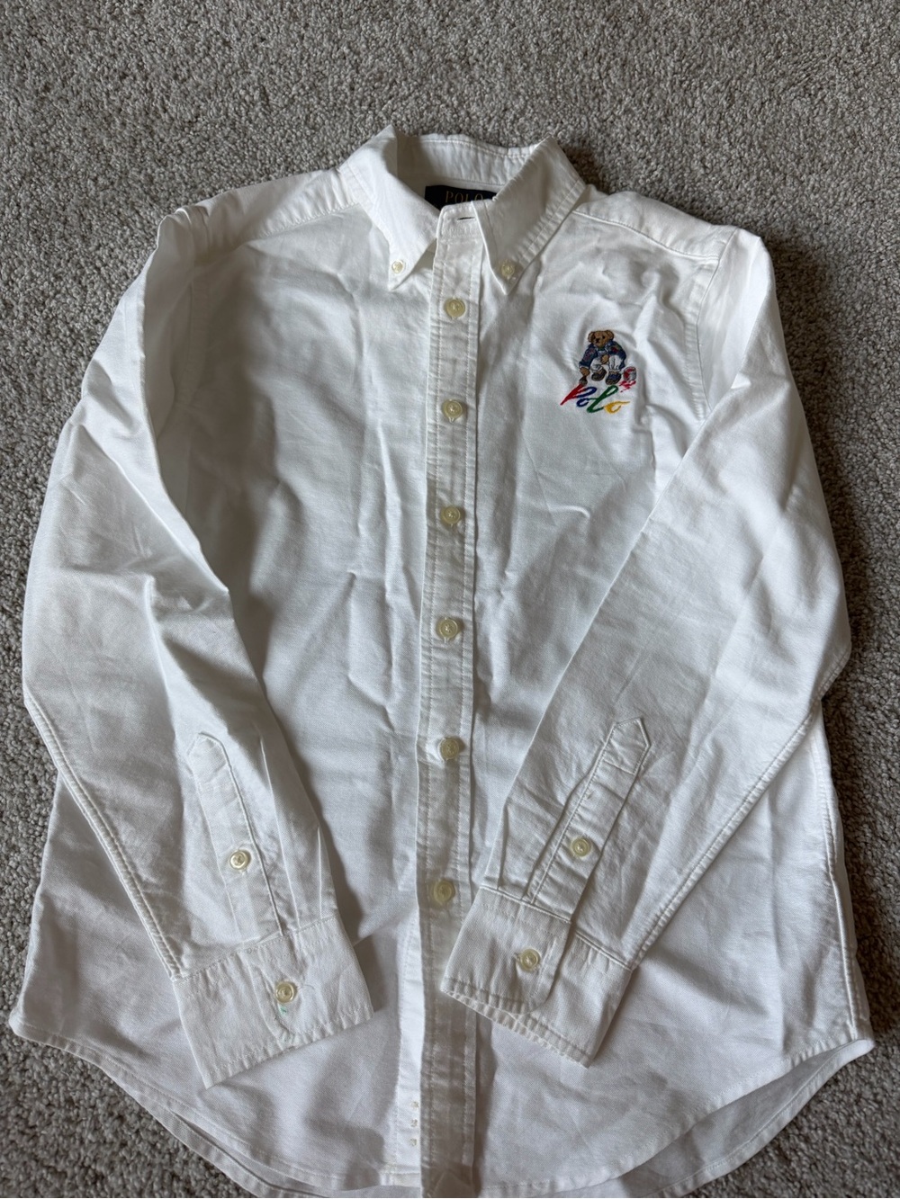 Ralph Lauren rare Polo Bear Embroidery kids size M
